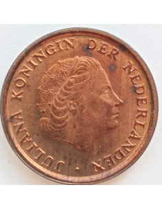 Awers monety Holandia 1 cent 1980 2