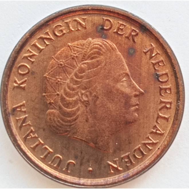 Rewers monety Holandia 1 cent 1980