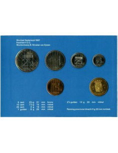 Awers monety 1987 Różne Guldeny Zestaw Prowincja Utrecht 2