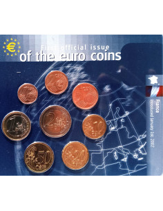 Awers monety Francja zestaw monet 1 cent do 2 euro 2