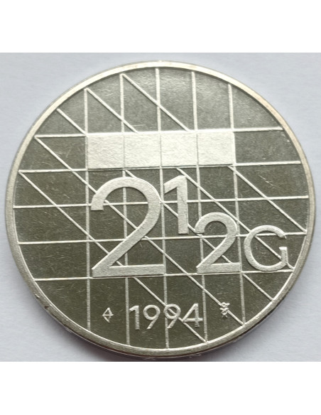 Awers monety Holandia 25 Gulden 1994