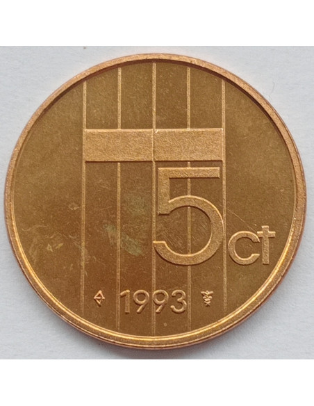 Awers monety Holandia 5 Cent 1993
