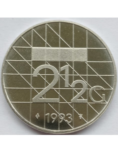 Awers monety Holandia 25 Gulden 1993