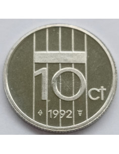 Awers monety Holandia 10 Cent 1992