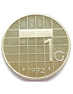 Awers monety Holandia 1 Gulden 1992