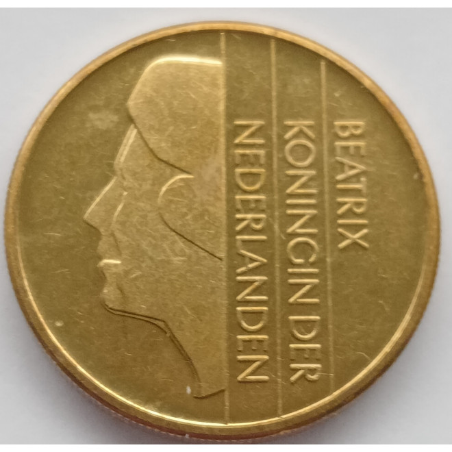 Rewers monety Holandia 5 Gulden 1992