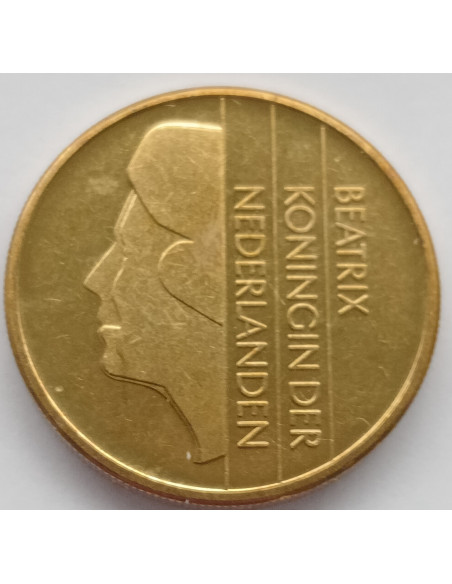 Rewers monety Holandia 5 Gulden 1992