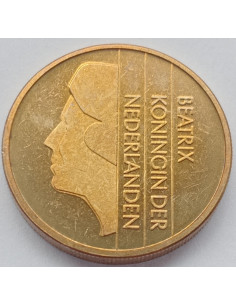 Awers monety Holandia 5 Gulden 1991 2