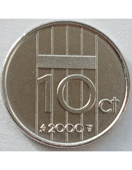 Awers monety Holandia 10 Cent 2000