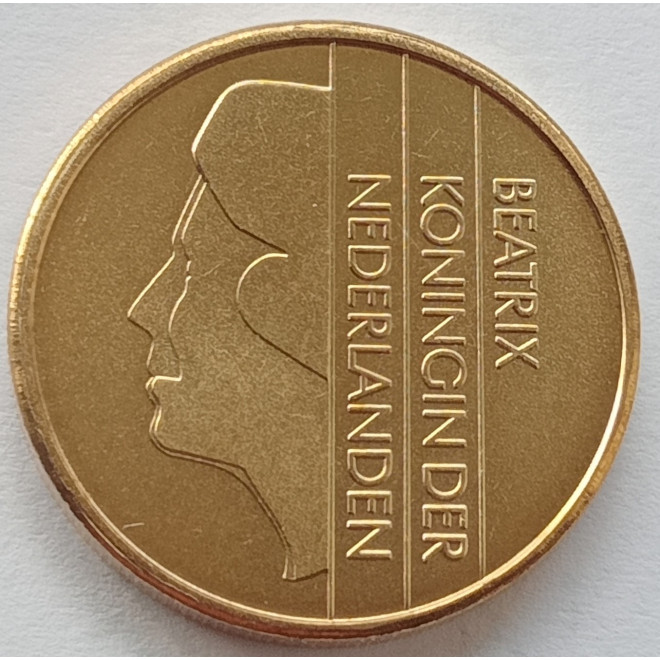 Rewers monety Holandia 5 Gulden 2000