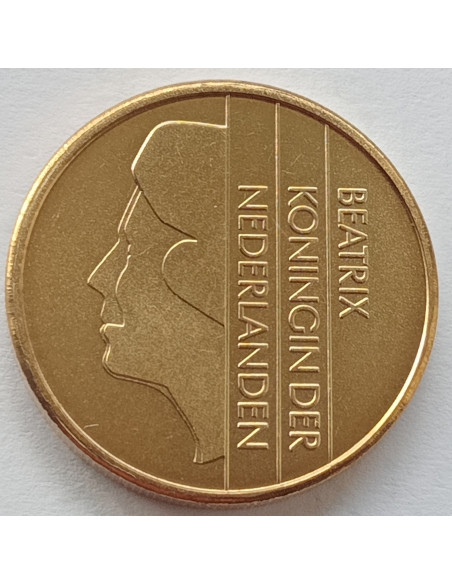 Rewers monety Holandia 5 Gulden 2000