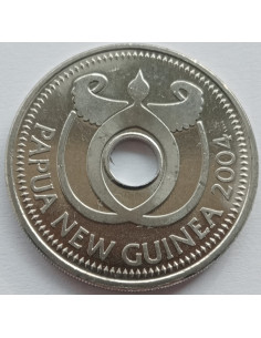 Awers monety Papua Nowa Gwinea 1 Kina 2004