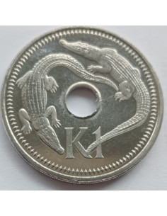 Awers monety Papua Nowa Gwinea 1 Kina 2004 2