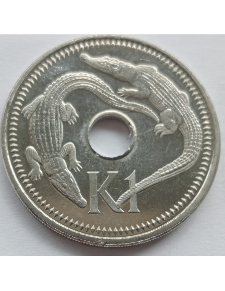 Rewers monety Papua Nowa Gwinea 1 Kina 2004