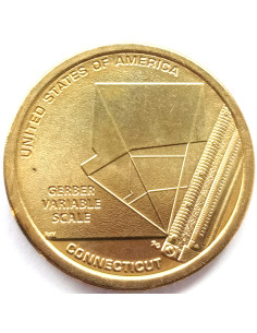 Awers monety USA 1 Dolar 2020 Zmienna skala Gerbera 2