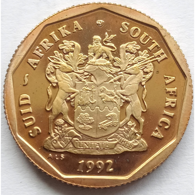 Rewers monety Republika Południowej Afryki 50 Cent 1992