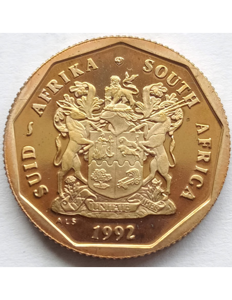 Rewers monety Republika Południowej Afryki 50 Cent 1992