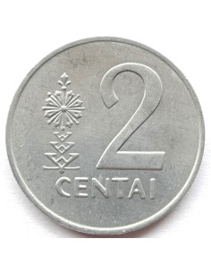 Moneta Litwa 2 Centów 1991