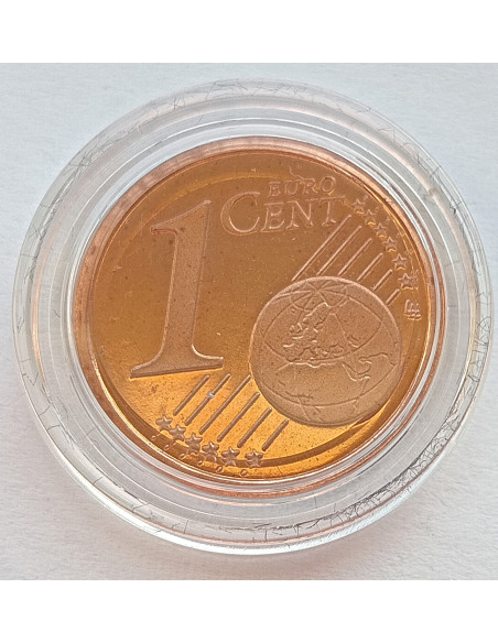 Moneta Finlandia 1 Euro Cent 2000 Lew Heraldyczny Herbu Finlandii