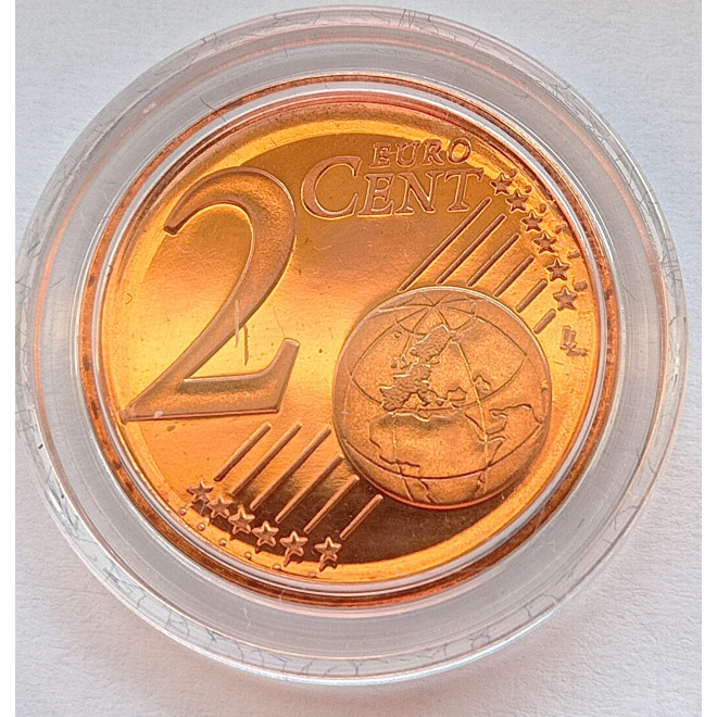 Moneta Finlandia 2 Euro Centy 2000 Lew heraldyczny herbu Finlandii