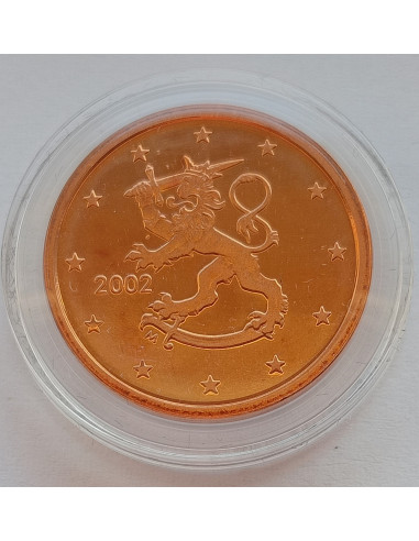 Moneta Finlandia 5 Euro Centy 2010 Lew heraldyczny herbu Finlandii