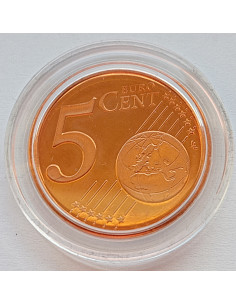 Moneta Finlandia 5 Euro Centy 2010 Lew heraldyczny herbu Finlandii 2