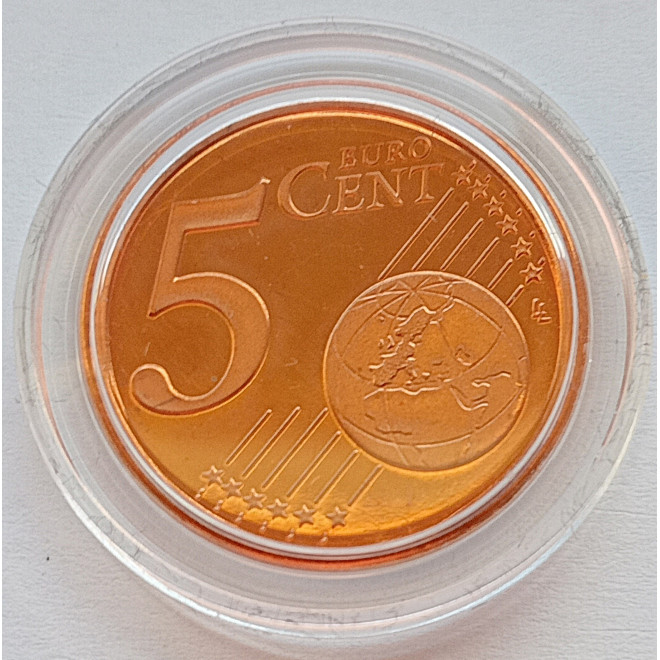 Moneta Finlandia 5 Euro Centy 2010 Lew heraldyczny herbu Finlandii