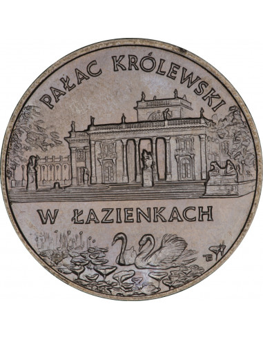 Awers monety 2 zł 1995 Zamki i pałace w Polsce: Pałac Królewski w Łazienkach