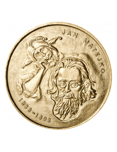 Awers monety 2 zł 2002 Polscy malarze XIX/XX w.: Jan Matejko 18381893