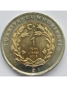 Moneta Turcja 1 Lira  2015 Angora turecka 2