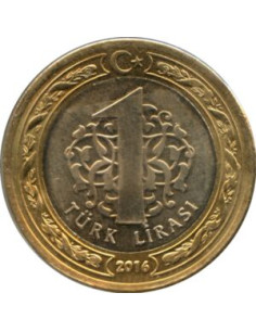 Moneta Turcja 1 Lira  2015 Koza angorska 2