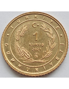 Moneta Turcja 1 Kurusz 2021 2