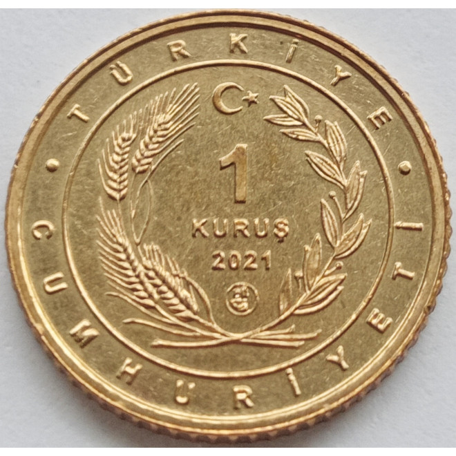Moneta Turcja 1 Kurusz 2021