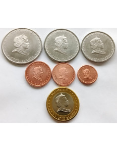 Moneta Wyspy Cooka 1 Dolarów 2007 Diamentowa rocznica ślubu 2