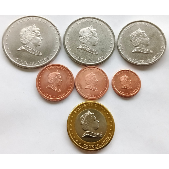 Moneta Wyspy Cooka 1 Dolarów 2007 Diamentowa rocznica ślubu