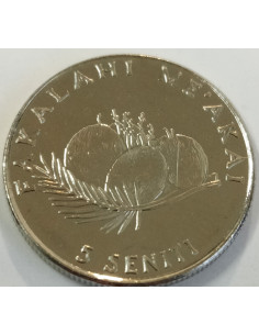 Moneta Tonga 5 Seniti 2005 2