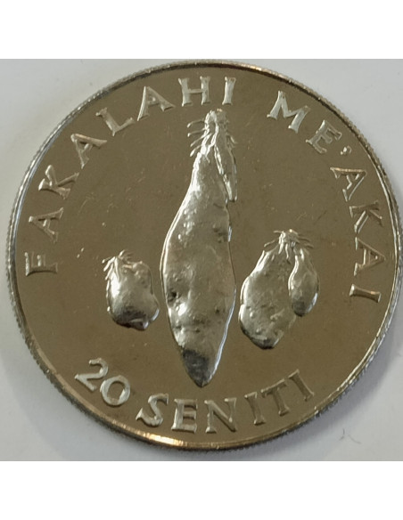 Moneta Tonga 20 Seniti 2002
