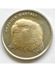 Moneta Turcja 1 Lira  2015 Koza angorska