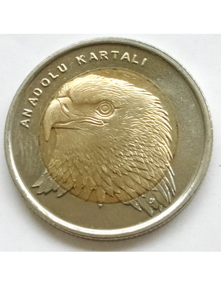 Moneta Turcja 1 Lira  2015 Koza angorska