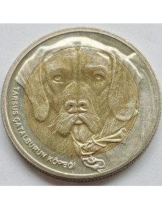 Moneta Turcja 1 Lira 2021100 lat Gaziantepu