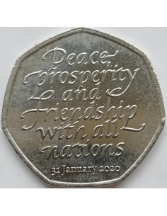 Moneta Wielka Brytania 50 Pensów 2022