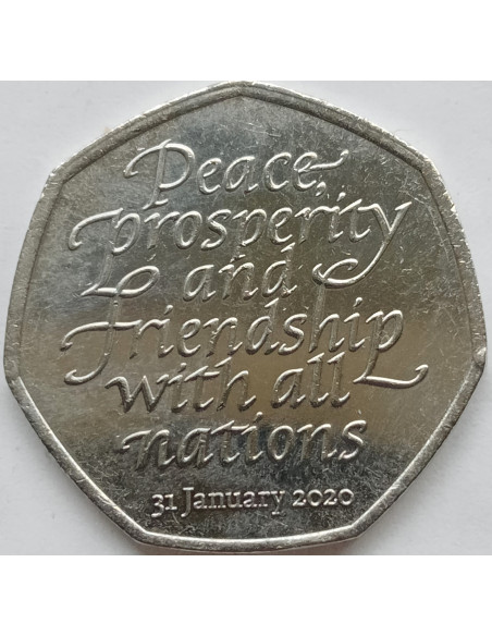 Moneta Wielka Brytania 50 Pensów 2022