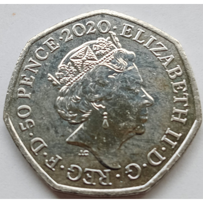 Moneta Wielka Brytania 50 Pensów 2022