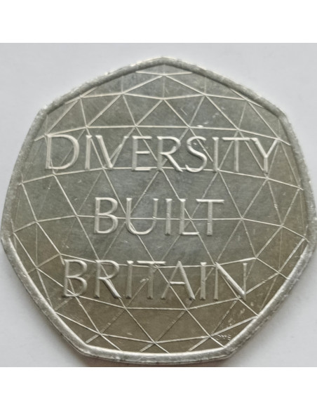 Moneta Wielka Brytania 50 Pensów 2022