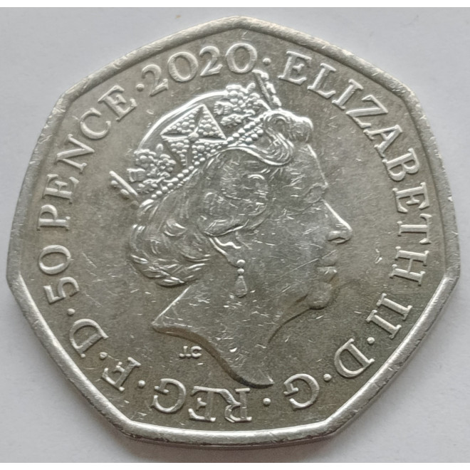Moneta Wielka Brytania 50 Pensów 2022