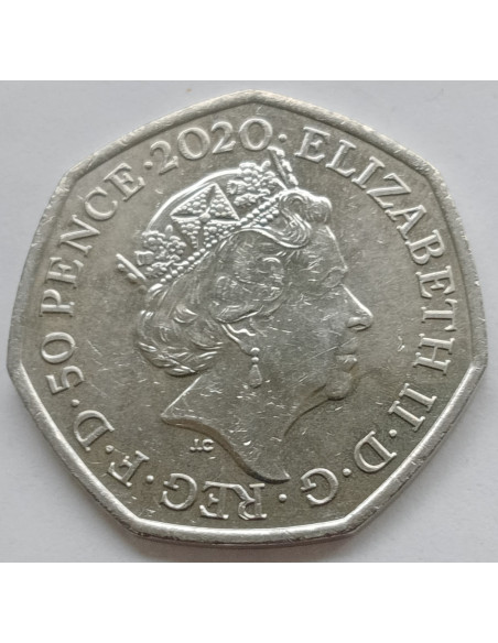 Moneta Wielka Brytania 50 Pensów 2022