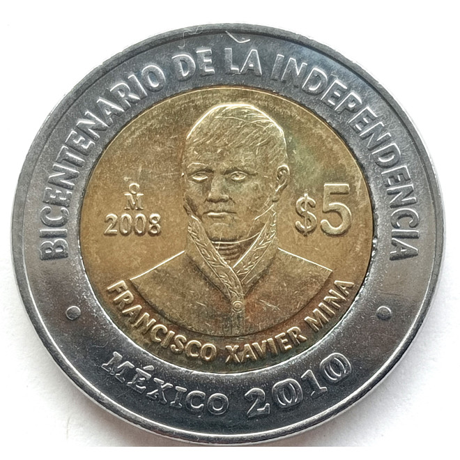 Moneta Meksyk 5 Peso 2022