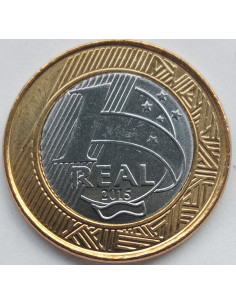 Moneta Brazylia 1 Real 2015 XXXI Letnie Igrzyska Olimpijskie 2016 Żeglarstwo w Rio 2