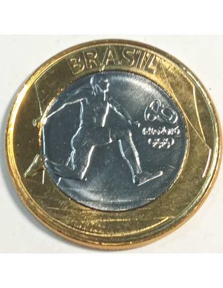 Moneta Brazylia 1 Real 2014 XXXI Letnie Igrzyska Olimpijskie 2016  - lekka atletyka