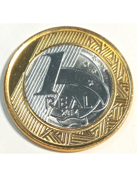 Moneta Brazylia 1 Real 2014 XXXI Letnie Igrzyska Olimpijskie 2016  - paratriatlon